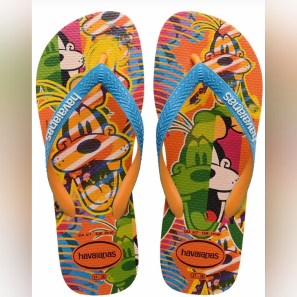 New Havaianas Men's Disney Stylish Top Flip Flops - Picture 7 of 7